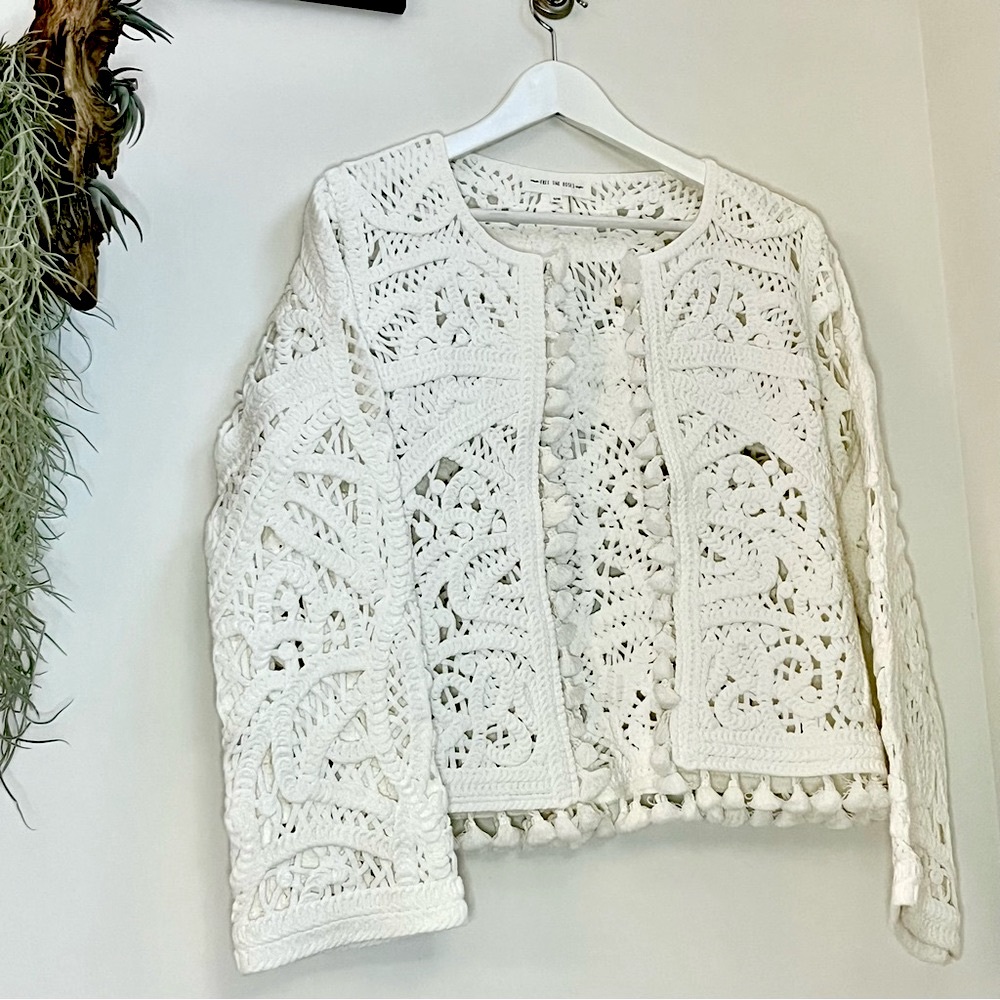 Woven Knit Tassel Cardigan Jacket